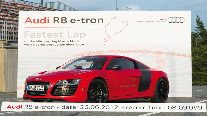 Red audi r8 e tron new arrivals